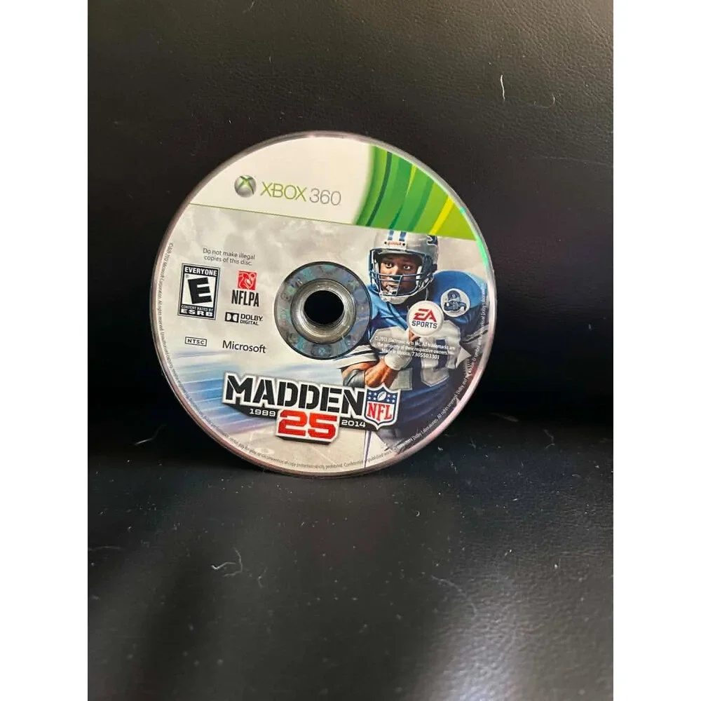 Madden NFL 25 Anniversary (Microsoft Xbox 360, 2013) Video Game Disc Only